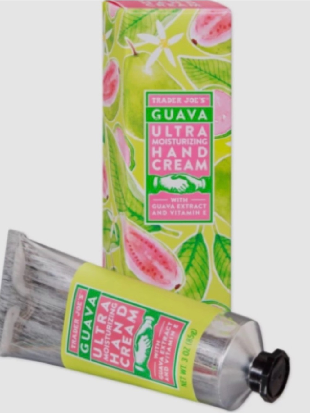 Trader Joe's Guava Ultra Moisturizing Hand Cream — Pink & Green